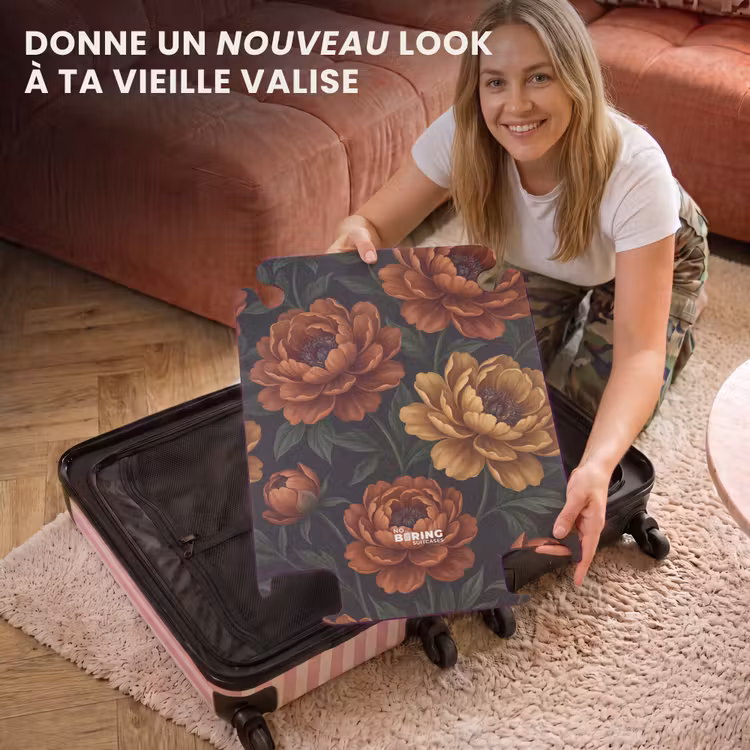 CaseSwap™ - Fleurs - Feuilles - Nature - Moderne - Orange — 3