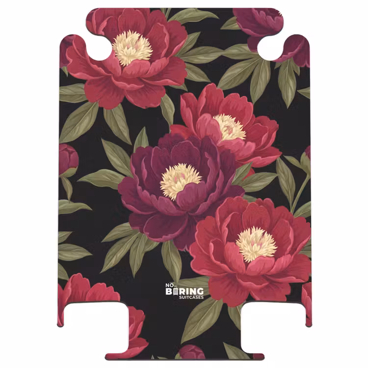CaseSwap™ - Fleurs - Motif - Botanique - Rouge - Noir — 1