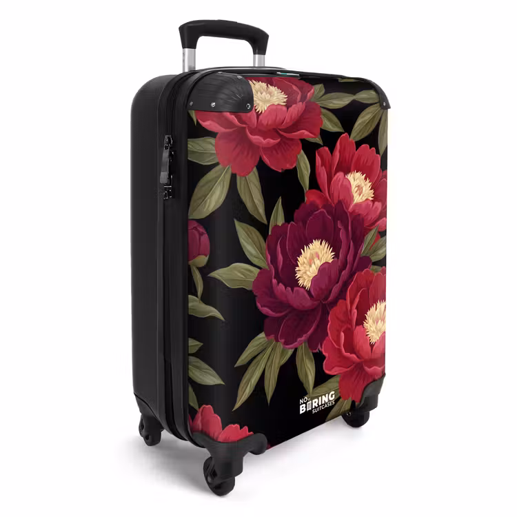 CaseSwap™ - Fleurs - Motif - Botanique - Rouge - Noir — 2