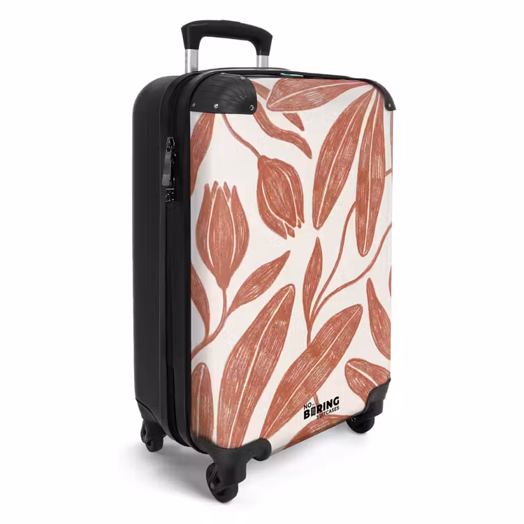 CaseSwap™ - Fleurs - Motif - Moderne - Nature - Marron — 2