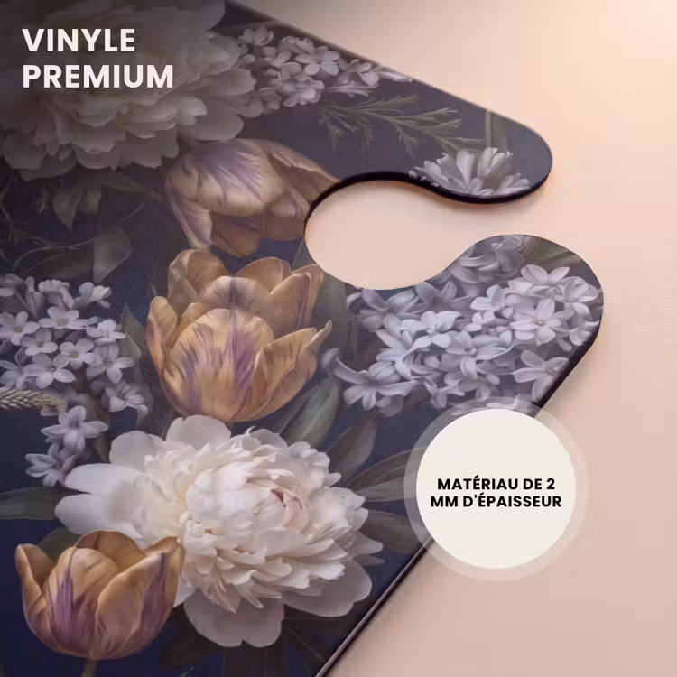 CaseSwap™ - Fleurs - Sombre - Élégant - Nature - Blanc — 5