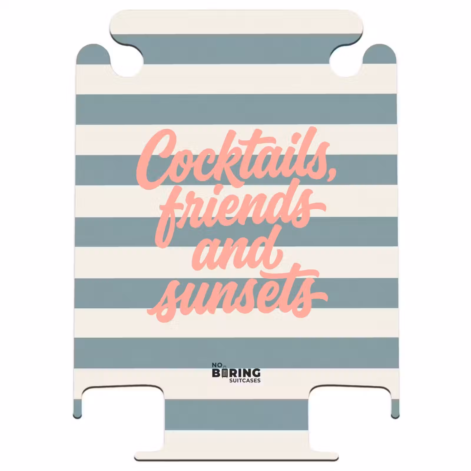CaseSwap™ - Cocktails - Rayures - Bleu - Corail — 1