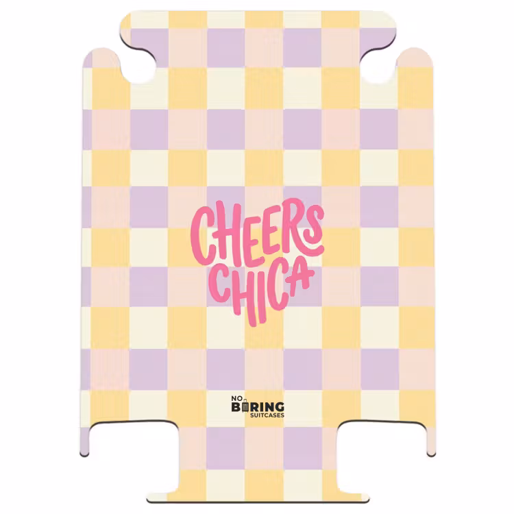 CaseSwap™ - Cheers Chica - Carreaux - Lilas - Jaune — 1