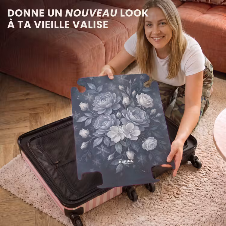 CaseSwap™ - Fleurs - Bouquet - Hiver - Abstrait - Bleu — 3