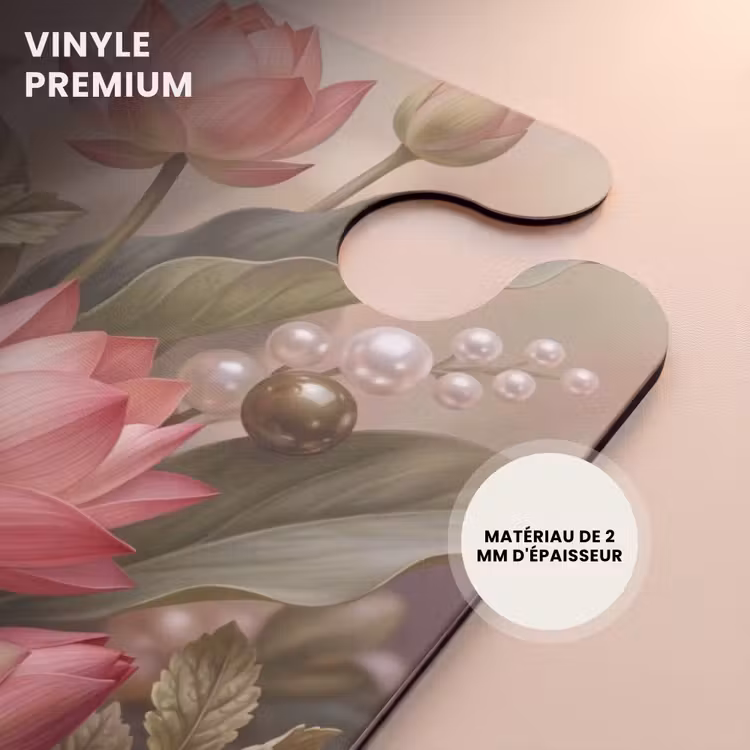 CaseSwap™ - Fleurs - Perles - Élégant - Rose - Blanc — 5