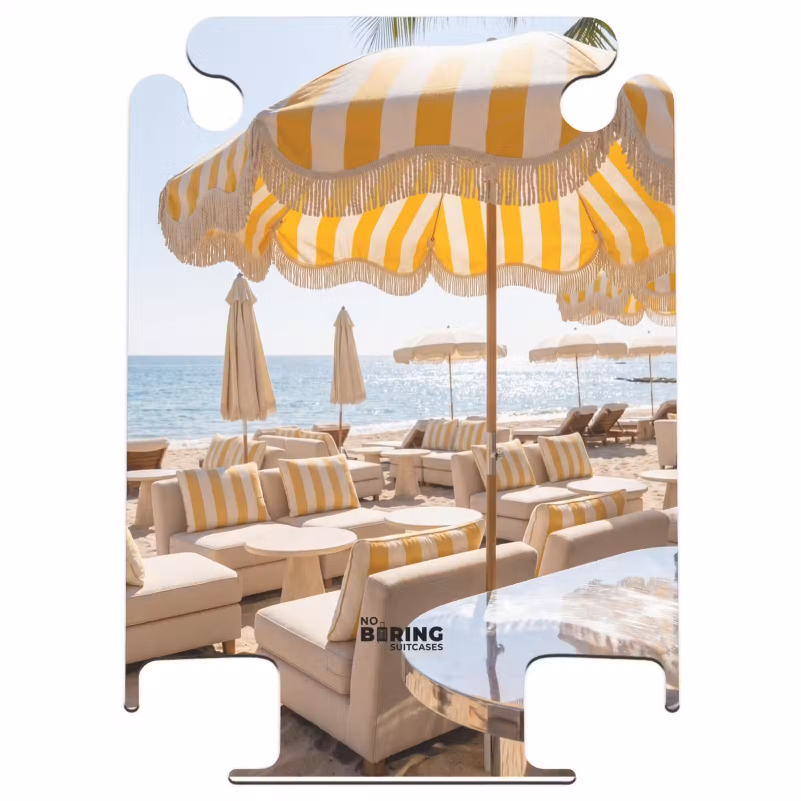 CaseSwap - Plage - Transats - Vacances - Moderne - Jaune — 1