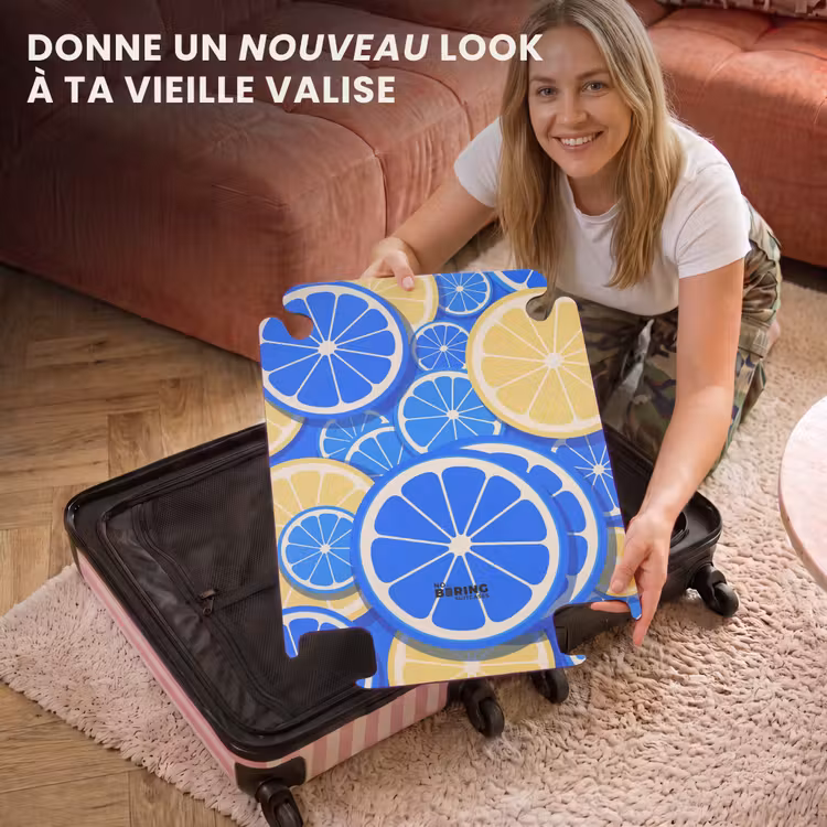 CaseSwap™ - Fruits - Tranches - Motif - Moderne - Bleu - Jaune — 3