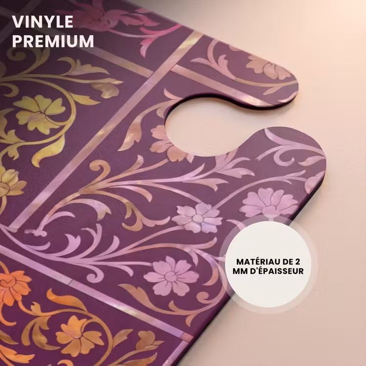 CaseSwap - Motif - Floral - Oriental - Violet - Or — 5