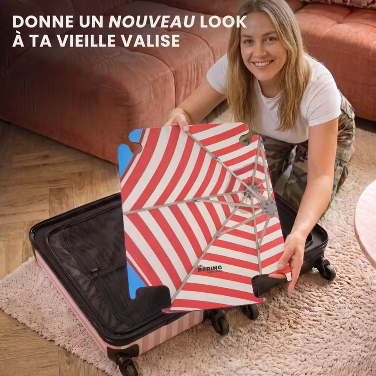 CaseSwap - Parasol - Rayures - Été - Rouge - Bleu — 3