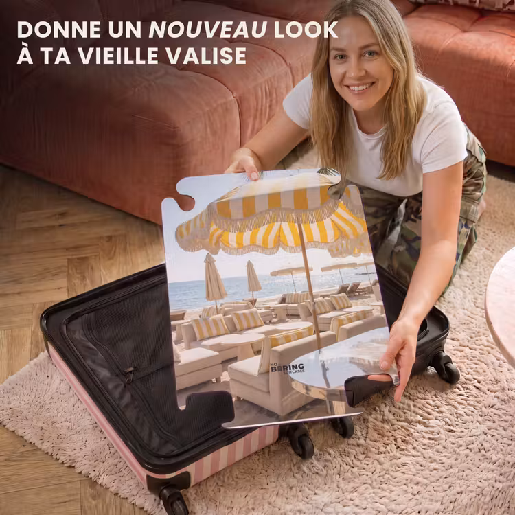 CaseSwap - Plage - Transats - Vacances - Moderne - Jaune — 3