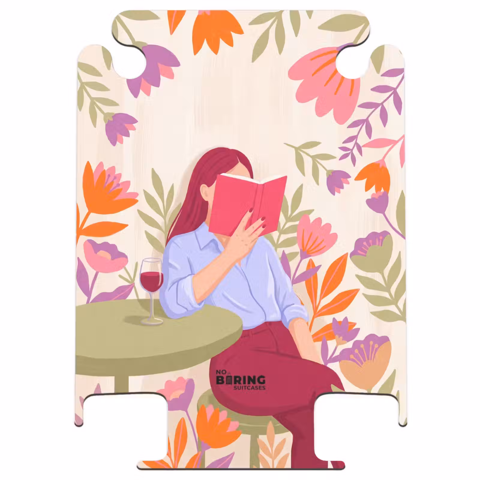 CaseSwap™ - Femme - Lecture - Maison - Moderne - Fleurs — 1