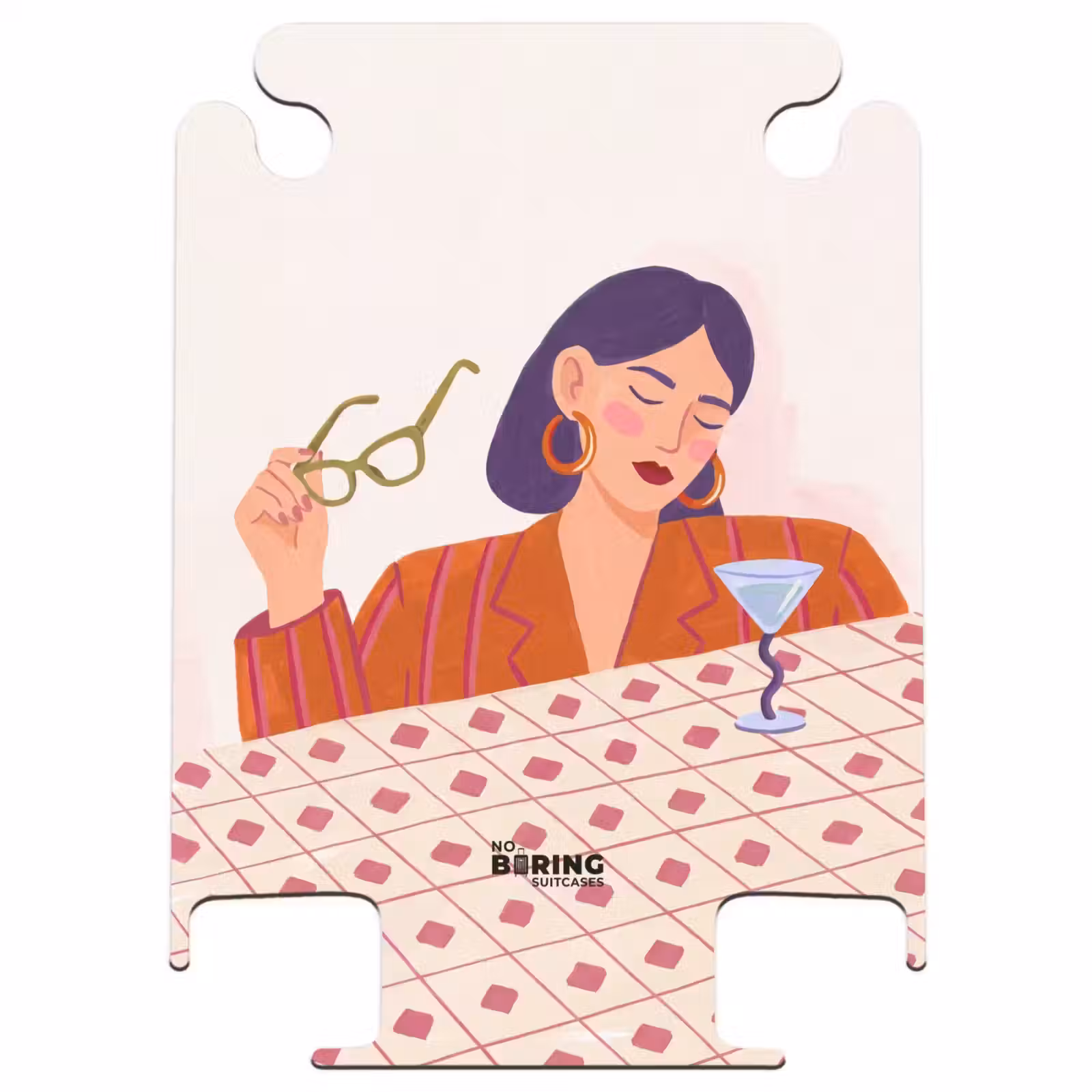CaseSwap™ - Femme - Lunettes - Cocktail - Illustration - Moderne — 1