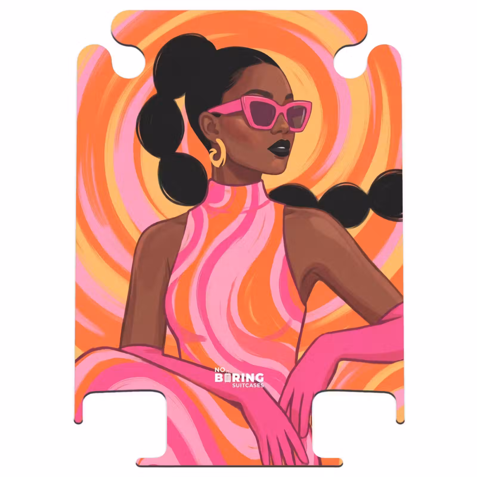 CaseSwap™ - Femme - Portrait - Art - Abstrait - Rose — 1