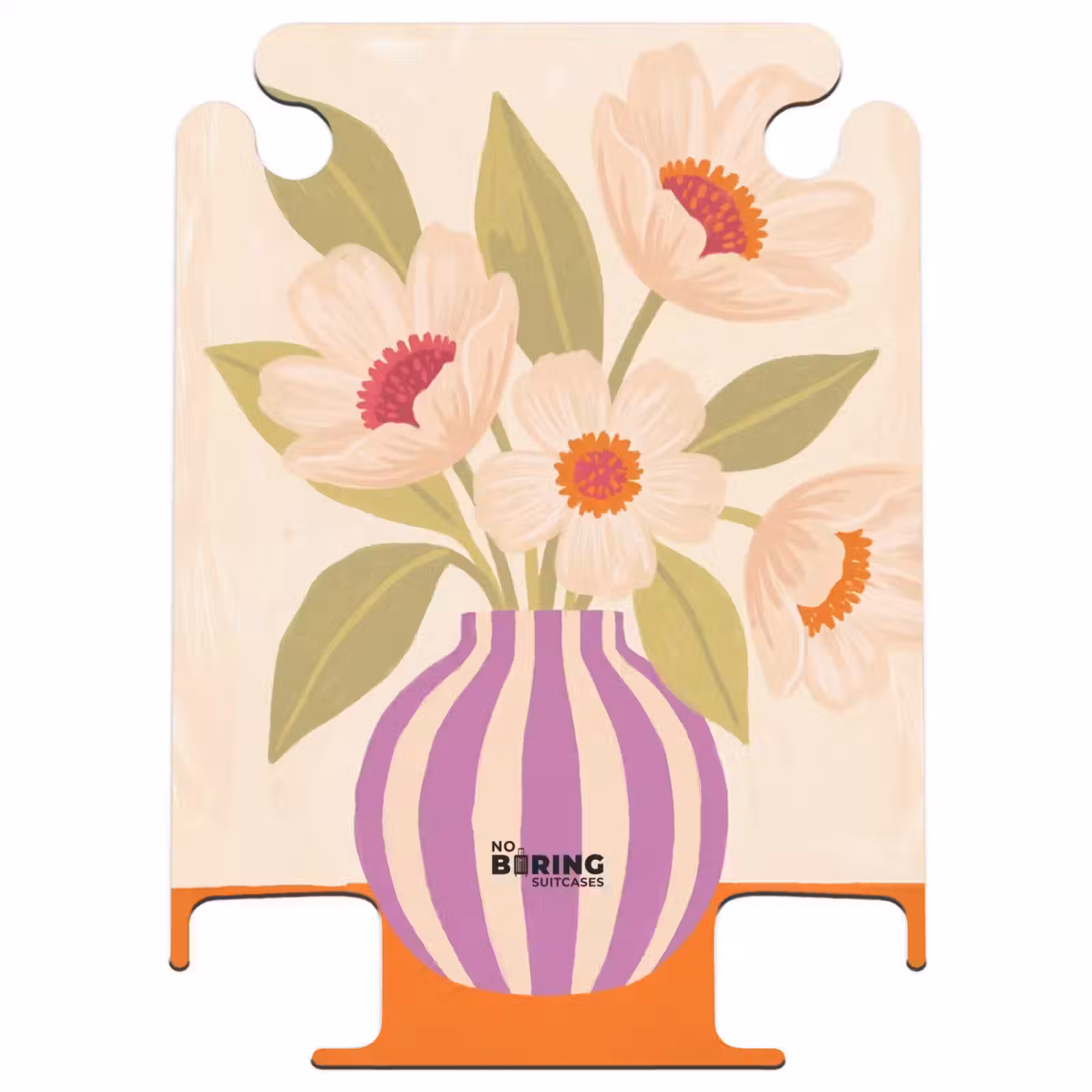 CaseSwap™ - Fleurs - Vase - Abstrait - Violet - Orange — 1