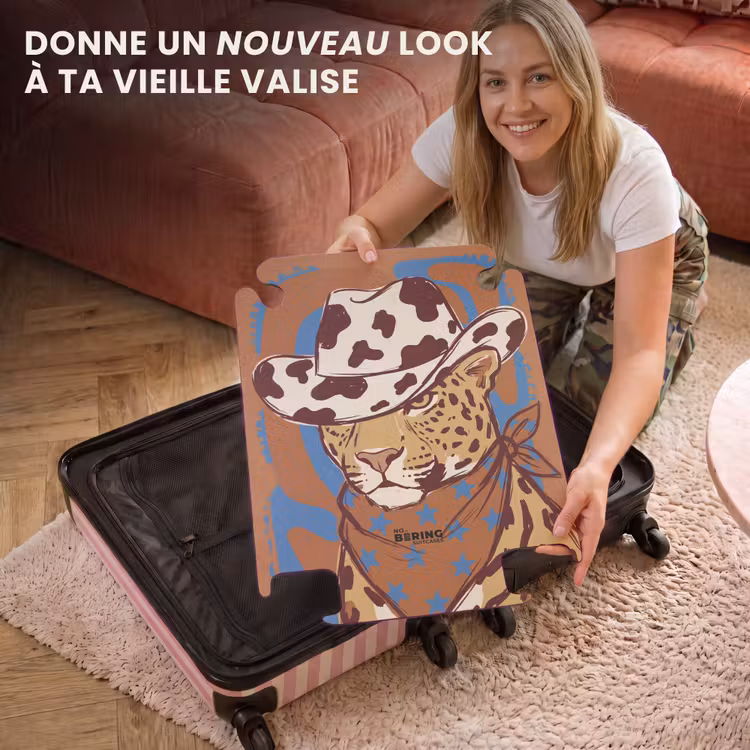 CaseSwap™ - Animaux - Chapeau de cow-boy - Moderne - Illustration - Marron — 3