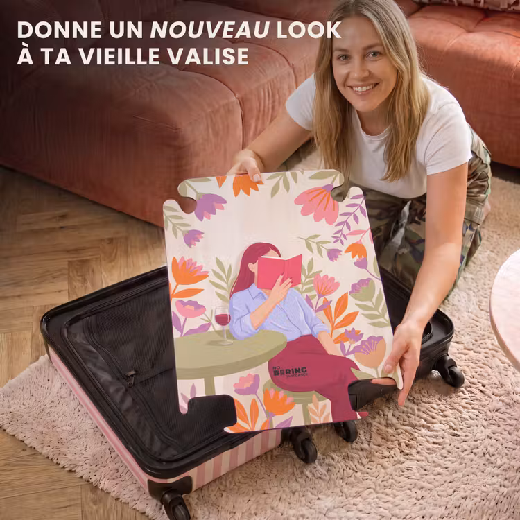 CaseSwap™ - Femme - Lecture - Maison - Moderne - Fleurs — 3