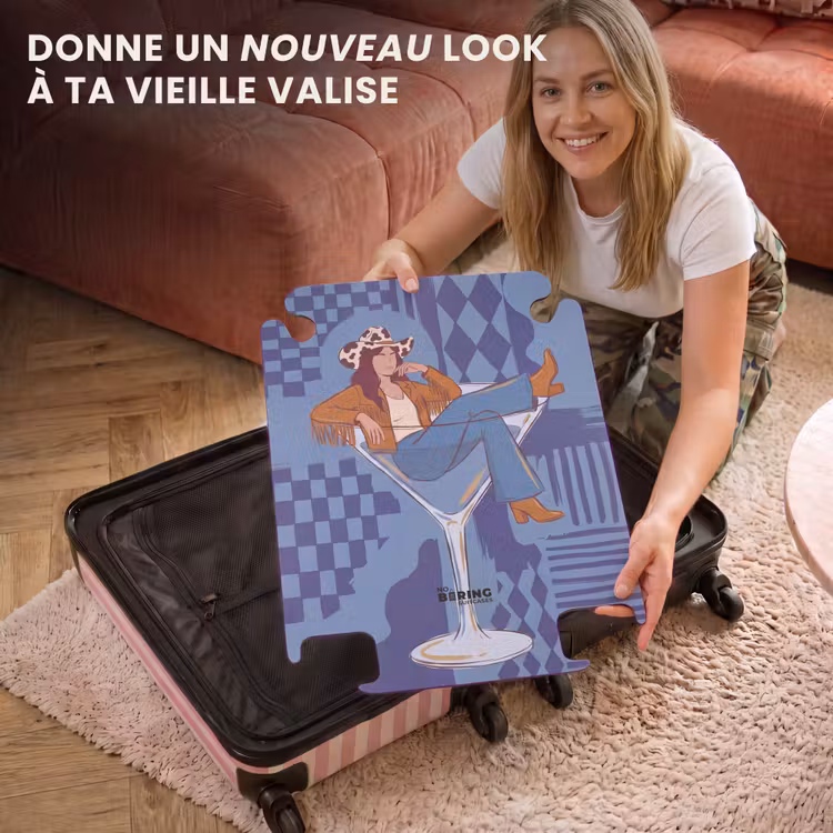 CaseSwap - Femme - Verre à martini - Abstrait - Bleu - Art — 3