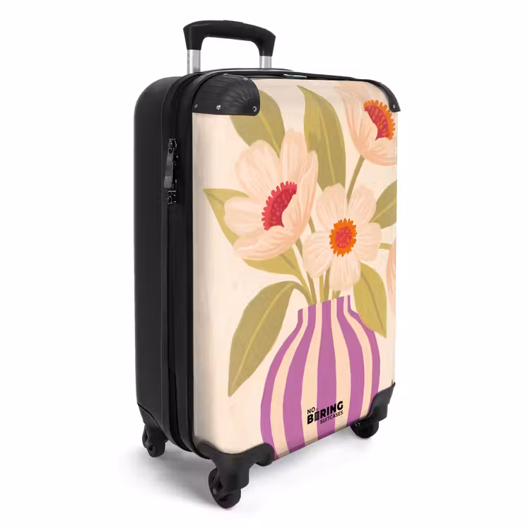CaseSwap™ - Fleurs - Vase - Abstrait - Violet - Orange — 2