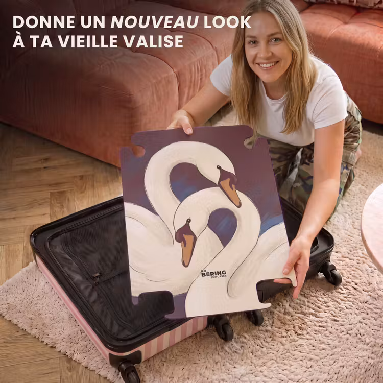 CaseSwap - Oiseau - Couple - Amour - Abstrait - Blanc — 3
