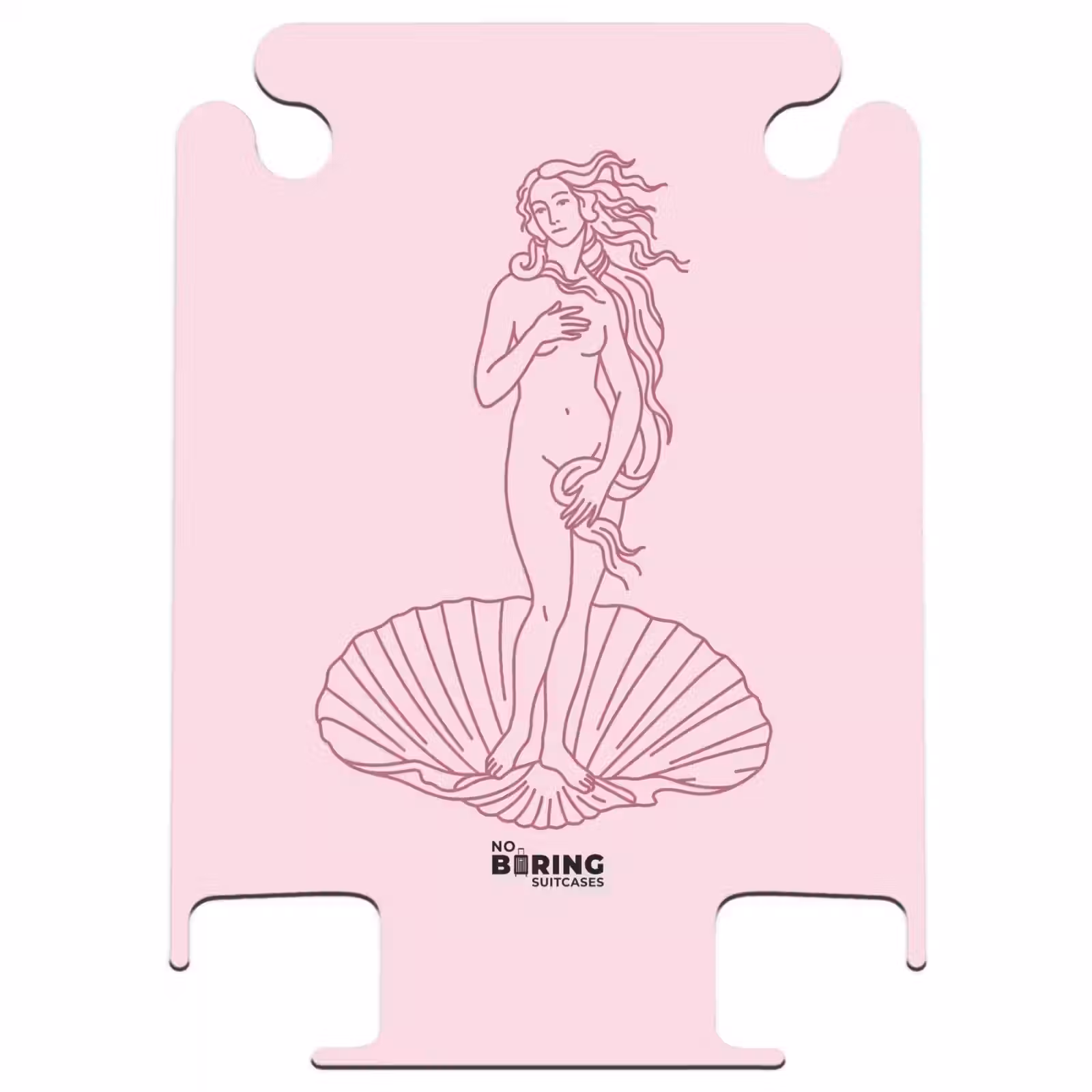 CaseSwap™ - Femme - Coquillage - Art - Dessin au trait - Rose — 1