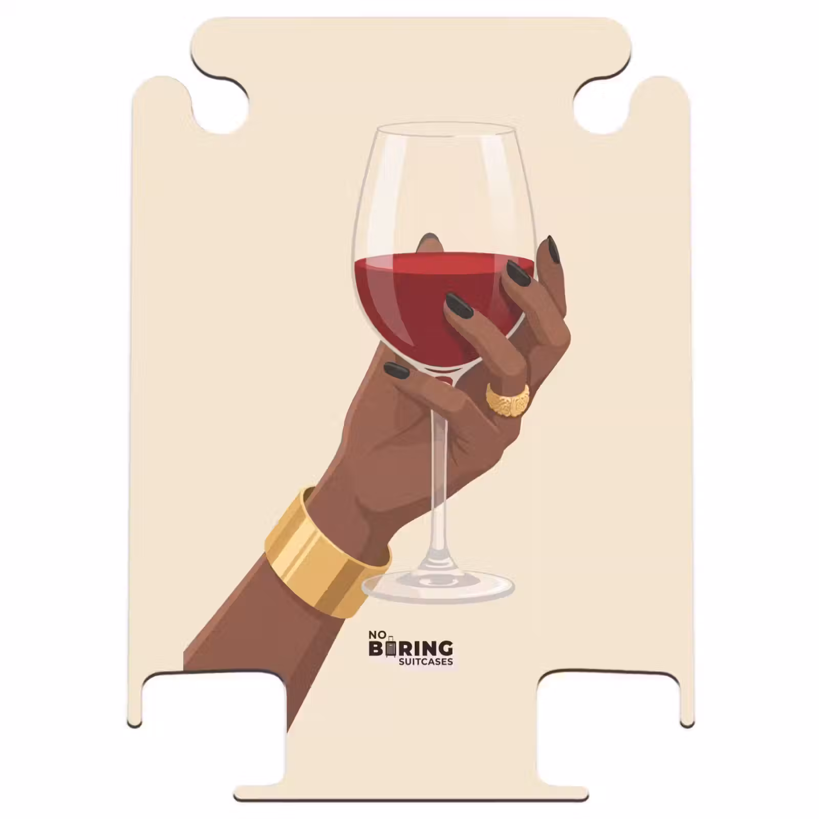 CaseSwap - Femme - Vin - Verre - Illustration - Rouge — 1