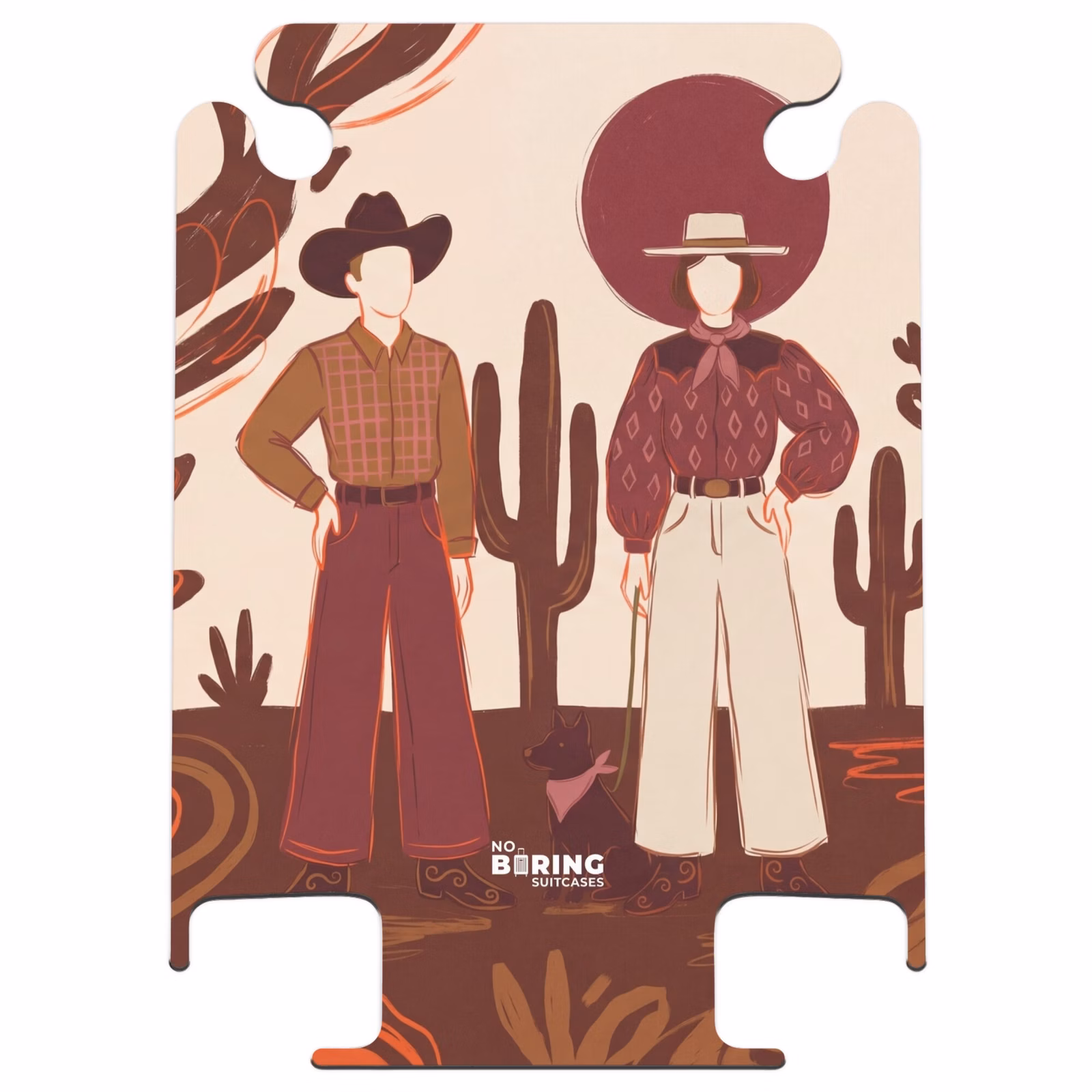 CaseSwap™ - Personnes - Vêtements de cow-boy - Style western - Illustration - Marron — 1