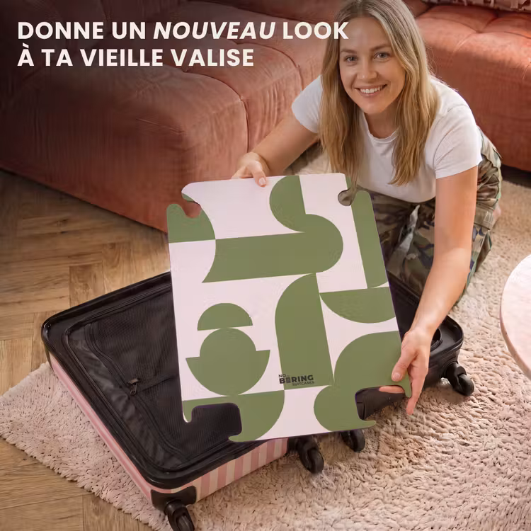 CaseSwap™ - Abstrait - Géométrie - Moderne - Vert - Blanc — 3