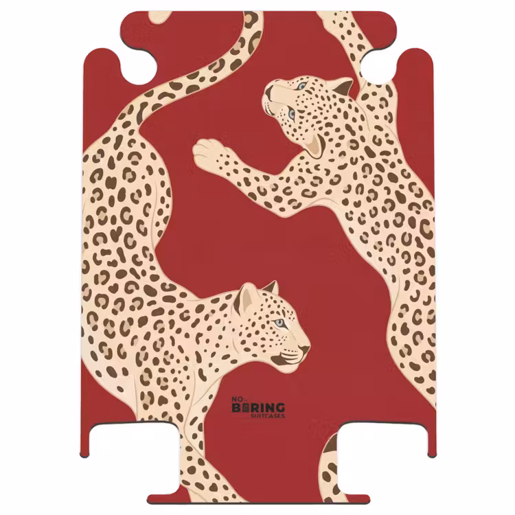 CaseSwap™ - Animaux - Léopard - Abstrait - Rouge - Moderne — 1