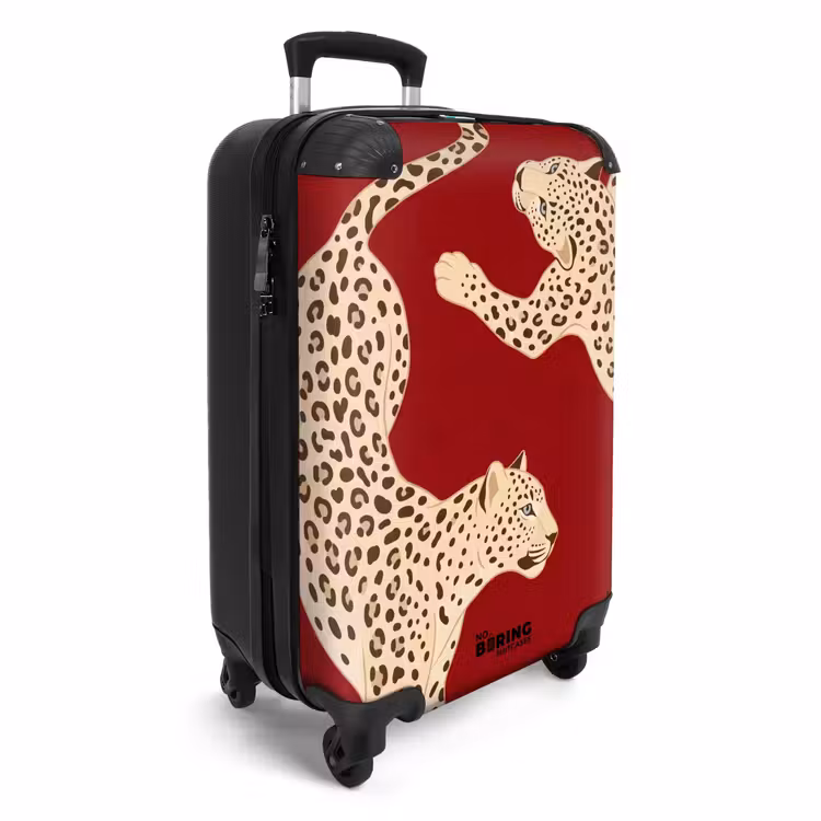 CaseSwap™ - Animaux - Léopard - Abstrait - Rouge - Moderne — 2