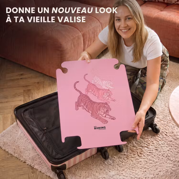 CaseSwap™ - Chat - En train de sauter - Animaux - Rose - Moderne — 3