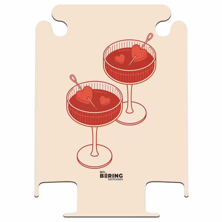 CaseSwap - Cocktail - Cœurs - Amour - Illustration - Rouge — 1