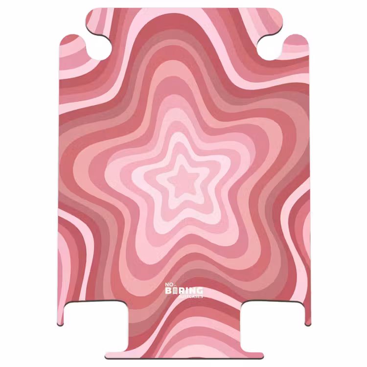 CaseSwap™ - Étoile - Ondulé - Abstrait - Rose — 1