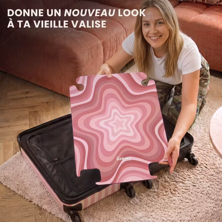 CaseSwap™ - Étoile - Ondulé - Abstrait - Rose — 3