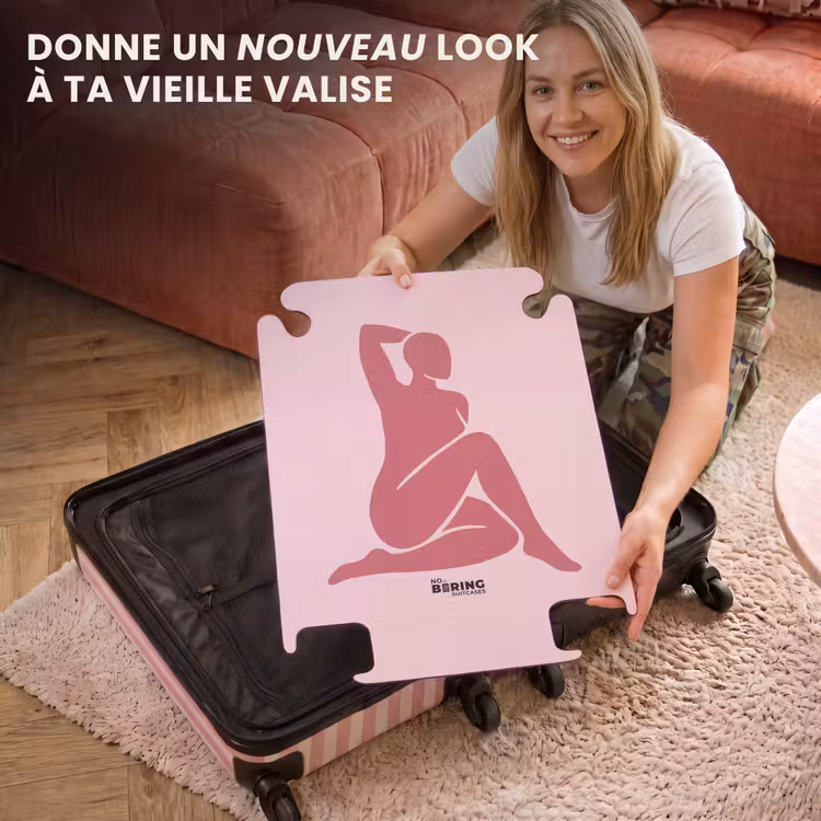 CaseSwap - Femme - Silhouette - Abstrait - Moderne - Rose — 3