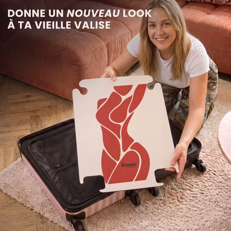 CaseSwap™ - Femme - Silhouette - Abstrait - Moderne - Rouge — 3
