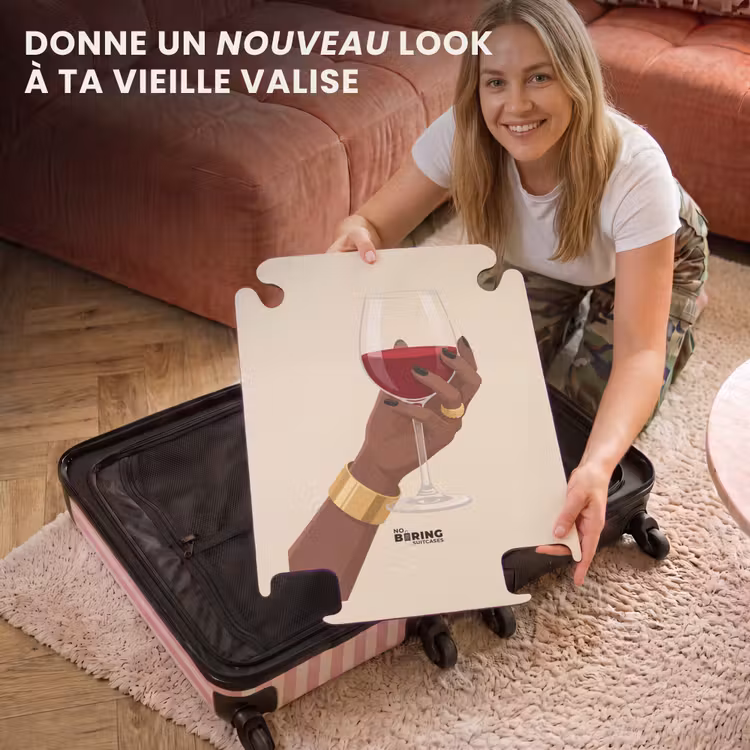 CaseSwap - Femme - Vin - Verre - Illustration - Rouge — 3