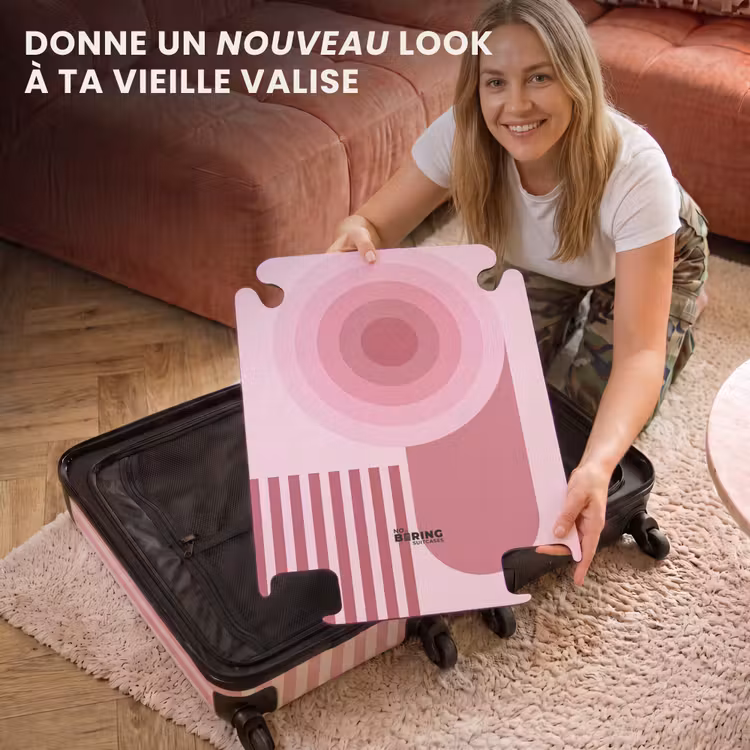 CaseSwap - Résumé - Cercles - Rayures - Moderne - Rose — 3