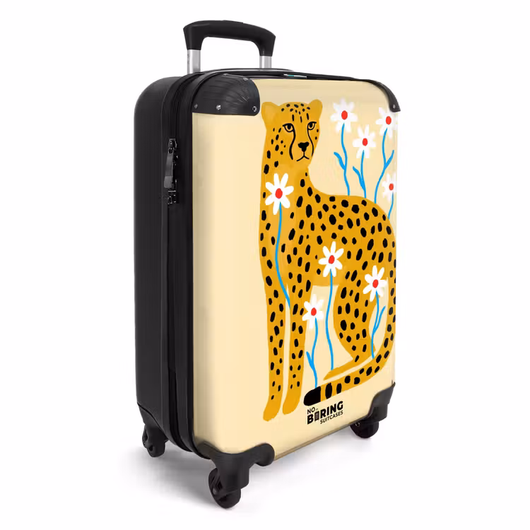 CaseSwap - Animaux - Guépard - Fleurs - Moderne - Jaune — 2