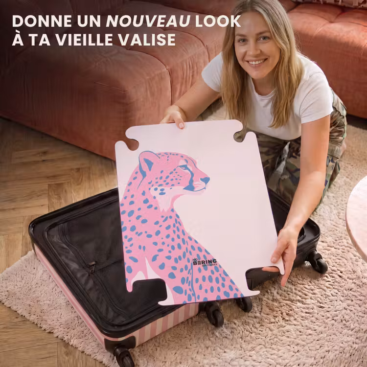 CaseSwap™ - Animaux - Profil - Abstrait - Rose - Bleu — 3