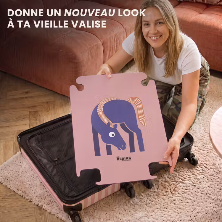 CaseSwap™ - Cheval - Abstrait - Animaux - Moderne - Bleu — 3