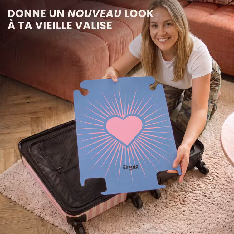 CaseSwap™ - Cœur - Rayons - Amour - Moderne - Rose — 3