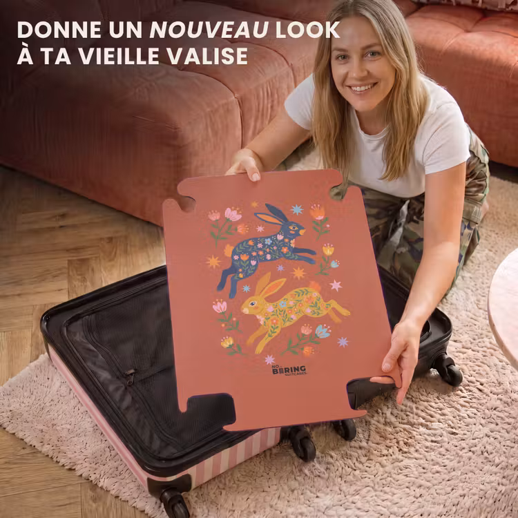 CaseSwap - Lapin - Fleurs - Art populaire - Coloré - Animaux — 3