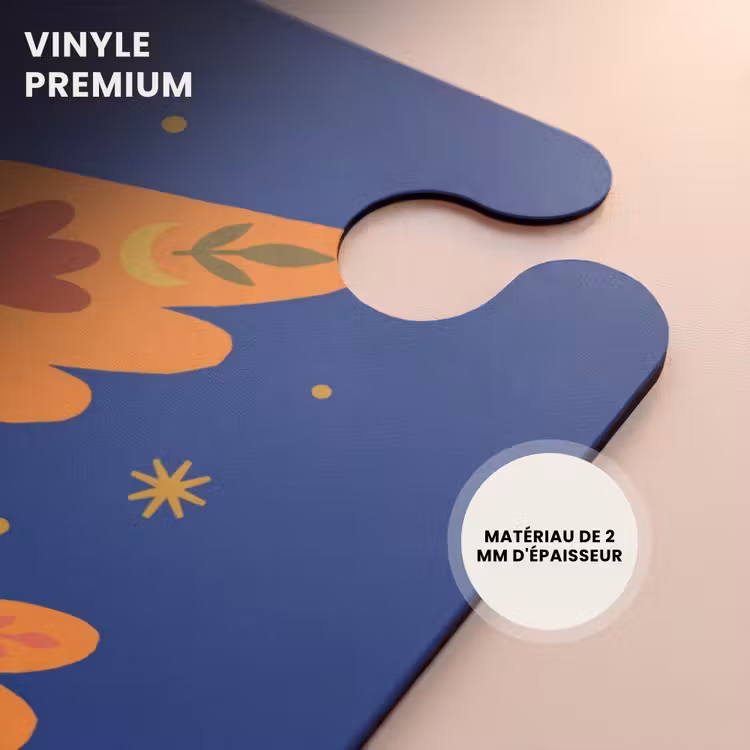 CaseSwap - Oiseau - Fleurs - Décoratif - Orange - Bleu — 5