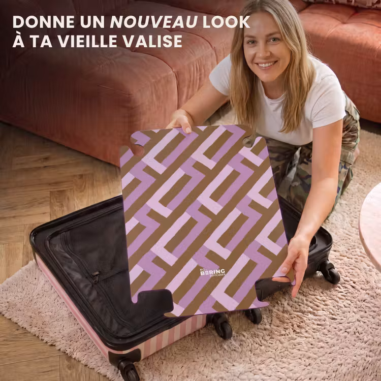 CaseSwap - Marron - Rose - Géométrique - Méandre - Motif — 3