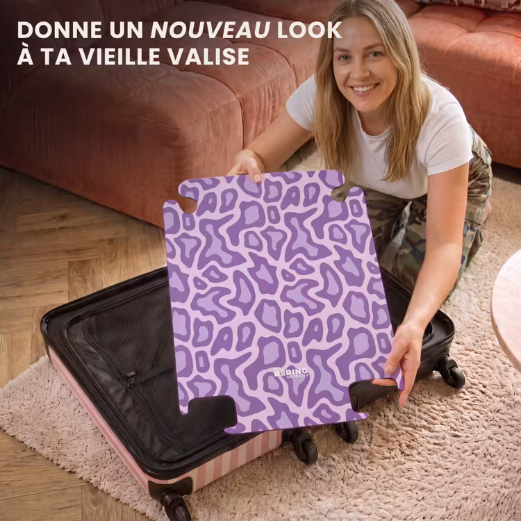 CaseSwap™ - Violet - Abstrait - Léopard - Taches - Groovy - Motif — 3