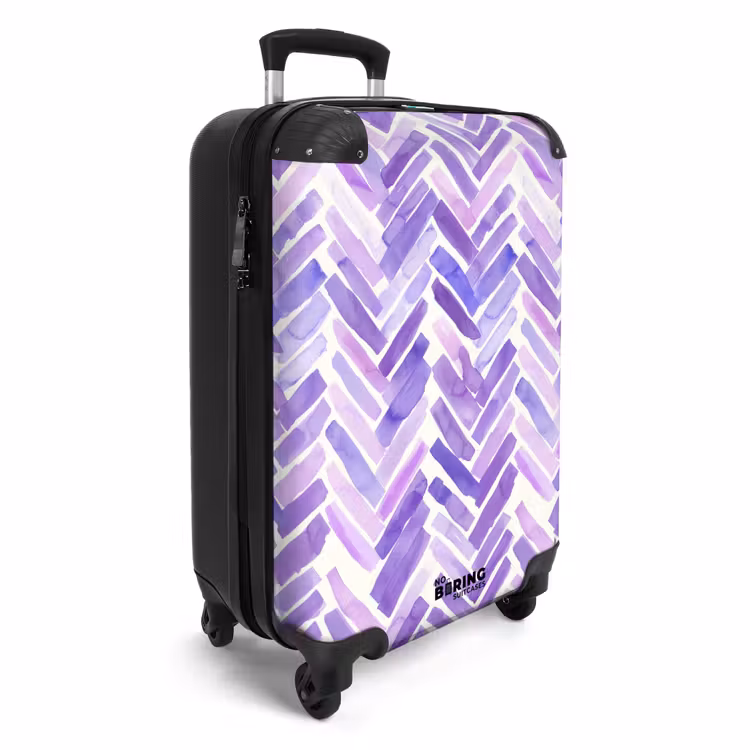 CaseSwap - Violet - Chevrons - Aquarelle - Coups de pinceau - Motif — 2