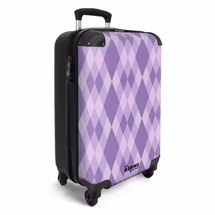 CaseSwap - Violet - Géométrique - Losanges - Argyle - Motif — 2