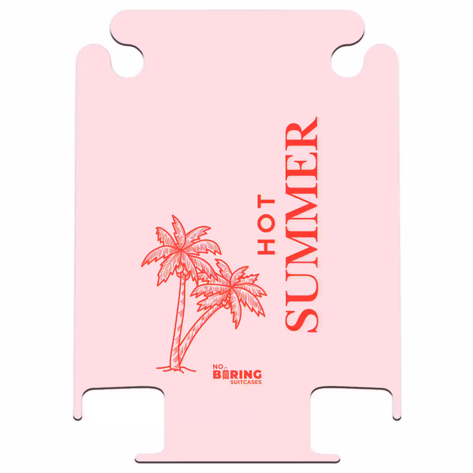CaseSwap™ - Fleurs de palmier - Rose - Rouge — 1