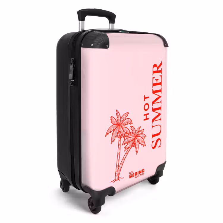 CaseSwap™ - Fleurs de palmier - Rose - Rouge — 2