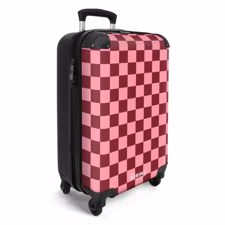 CaseSwap - Motif en damier - Rouge - Rose — 2